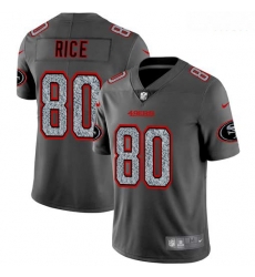 Nike 49ers 80 Jerry Rice Gray Camo Vapor Untouchable Limited Jersey