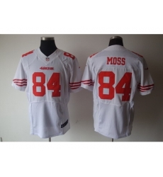 Nike San Francisco 49ers 84 Randy Moss Elite White NFL Jersey