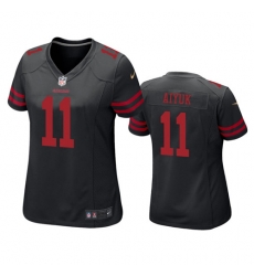 Women San Francisco 49ers Brandon Aiyuk 11 Black Jersey