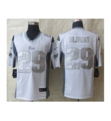 Nike New England Patriots 29 LeGarrette Blount White Game Platinum NFL Jersey