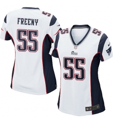 Women Nike New England Patriots #55 Jonathan Freeny White Elite Jersey