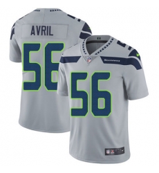 Nike Seahawks #56 Cliff Avril Grey Alternate Youth Stitched NFL Vapor Untouchable Limited Jersey