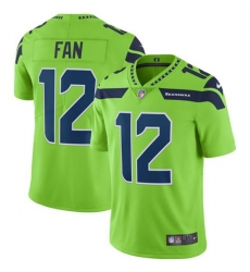 Youth Nike Seahawks #12 Fan Green Stitched NFL Limited Rush Jersey