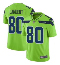 Youth Nike Seahawks #80 Steve Largent Green Stitched NFL Limited Rush Jersey