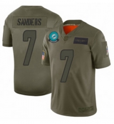 Men Miami Dolphins 7 Jason Sanders Limited Camo 2019 Salute to Service Football Jersey