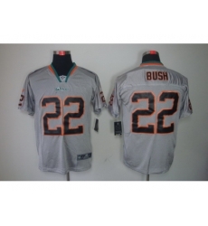 Nike Miami Dolphins 22 Reggie Bush Grey Elite Lights Out NFL Jersey