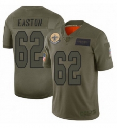 Womens New Orleans Saints 62 Nick Easton Limited Camo 2019 Salute to Service Football Jersey