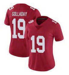 Women Nike New York Giants 19 Kenny Golladay Red Stitched NFL Vapor Untouchable Limited Jersey