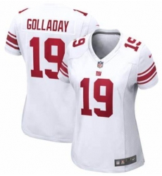 Women Nike New York Giants 19 Kenny Golladay White Stitched NFL Vapor Untouchable Limited Jersey