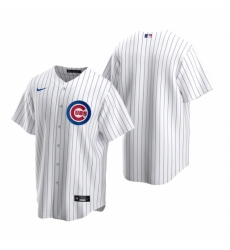 Mens Nike Chicago Cubs Blank White Home Stitched Baseball Jersey