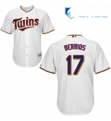 Youth Majestic Minnesota Twins 17 Jose Berrios Replica White Home Cool Base MLB Jersey