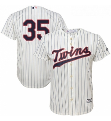 Youth Majestic Minnesota Twins 35 Michael Pineda Authentic Cream Alternate Cool Base MLB Jersey 