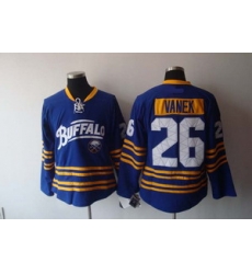 Buffalo Sabres 26 Thomas Vanek 3rd Blue hockey jersey