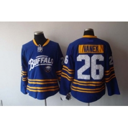 Buffalo Sabres 26 Thomas Vanek 3rd Blue hockey jersey