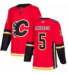 Mens Adidas Calgary Flames 5 Mark Giordano Premier Red Home NHL Jersey 