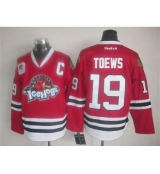 Chicago Blackhawks 19 Jonathan Toews Red AHL Rockford IceHogs ICE Hockey NFL Jerseys