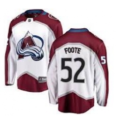 Men 52 Foote White Adidas Jersey