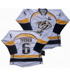 Nashville Predators #6 Shea weber C PATCH white Jersey