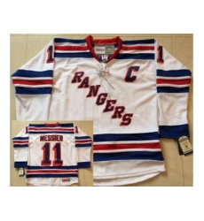 New York Rangers #11 Mark Messier White NHL Jerseys