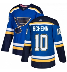 Youth Adidas St Louis Blues 10 Brayden Schenn Premier Royal Blue Home NHL Jersey 