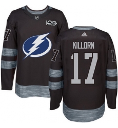 Lightning #17 Alex Killorn Black 1917 2017 100th Anniversary Stitched NHL Jersey