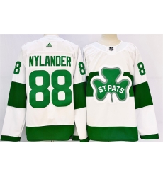 Men Toronto Maple Leafs 88 William Nylander White St Patricks Authentic Jersey