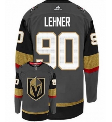 Men Vegas Golden Knights 90 Robin Lehner Gray Adidas Jersey