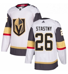 Mens Adidas Vegas Golden Knights 26 Paul Stastny Authentic White Away NHL Jersey 