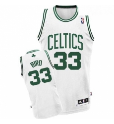 Youth Adidas Boston Celtics 33 Larry Bird Swingman White Home NBA Jersey