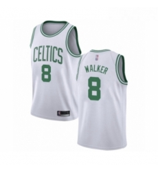 Youth Boston Celtics 8 Kemba Walker Swingman White Basketball Jersey Association Edition 