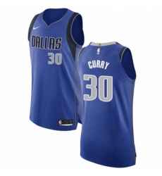 Mens Nike Dallas Mavericks 30 Seth Curry Authentic Royal Blue Road NBA Jersey Icon Edition 