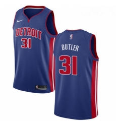 Womens Nike Detroit Pistons 31 Caron Butler Swingman Royal Blue Road NBA Jersey Icon Edition