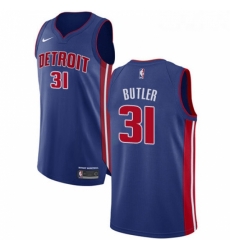 Youth Nike Detroit Pistons 31 Caron Butler Authentic Royal Blue Road NBA Jersey Icon Edition