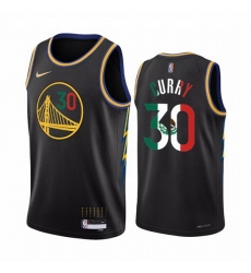 Men Golden State Warriors 30 Stephen Curry 2022 Black Special Mexico City Edition Stitched Jersey