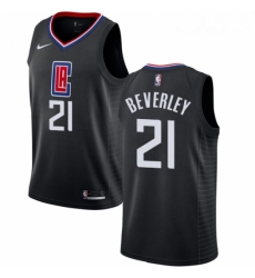 Womens Nike Los Angeles Clippers 21 Patrick Beverley Swingman Black Alternate NBA Jersey Statement Edition 