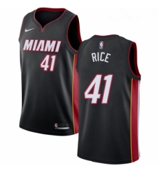 Womens Nike Miami Heat 41 Glen Rice Swingman Black Road NBA Jersey Icon Edition