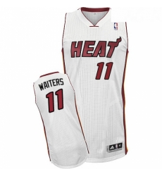 Youth Adidas Miami Heat 11 Dion Waiters Authentic White Home NBA Jersey