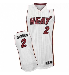 Youth Adidas Miami Heat 2 Wayne Ellington Authentic White Home NBA Jersey