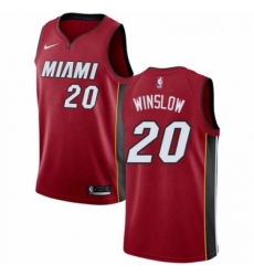 Youth Nike Miami Heat 20 Justise Winslow Swingman Red NBA Jersey Statement Edition