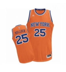 Womens New York Knicks 25 Reggie Bullock Swingman Orange Alternate Basketball Jersey 