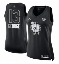 Womens Nike Jordan Oklahoma City Thunder 13 Paul George Swingman Black 2018 All Star Game NBA Jersey 