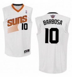 Womens Adidas Phoenix Suns 10 Leandro Barbosa Swingman White Home NBA Jersey 