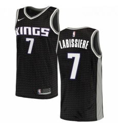 Mens Nike Sacramento Kings 7 Skal Labissiere Swingman Black NBA Jersey Statement Edition 