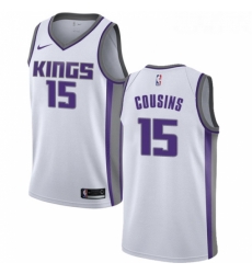 Womens Nike Sacramento Kings 15 DeMarcus Cousins Swingman White NBA Jersey Association Edition