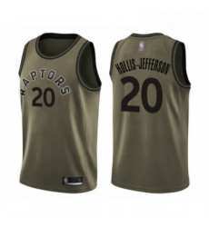 Youth Toronto Raptors 20 Rondae Hollis Jefferson Swingman Green Salute to Service Basketball Jersey 