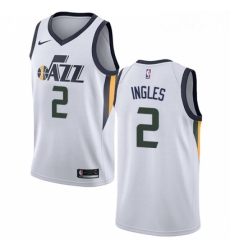 Womens Nike Utah Jazz 2 Joe Ingles White NBA Swingman Association Edition Jersey 