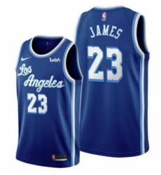 Men Los Angeles Lebron James Blue New Jersey