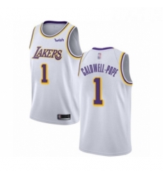 Youth Los Angeles Lakers 1 Kentavious Caldwell Pope Swingman White Basketball Jerseys Association Edition 