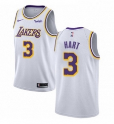 Youth Nike Los Angeles Lakers 3 Josh Hart Swingman White NBA Jersey Association Edition 