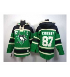 NHL Jerseys Pittsburgh Penguins #87 Crosby green[pullover hooded sweatshirt patch c]